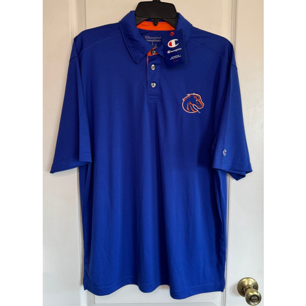 Champion Boise State Broncos Blue Polo Shirt Men’s - Large